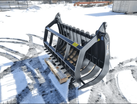 ANBO Grapple Rake 160 High Capacity For Skid Steers and Tractors - Iron Elk