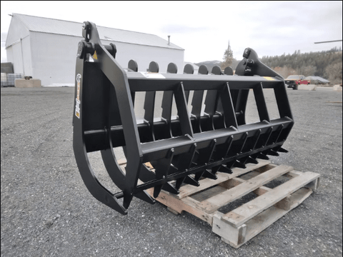 ANBO Grapple Rake 75 High Capacity For Skid Steers and Tractors - Iron Elk