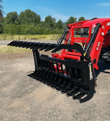 ANBO Grapple Rake Sub - Compact For Compact Tractor - Iron Elk