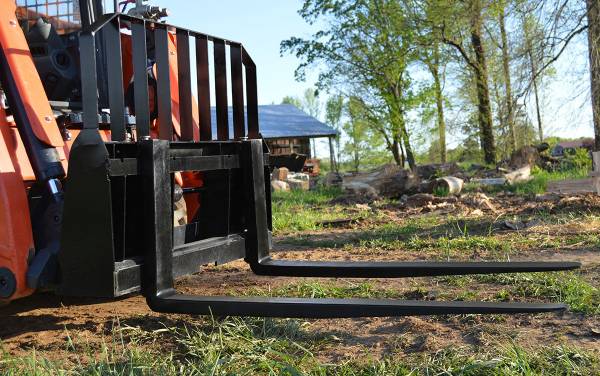 Loflin Fabrication Heavy Duty Fork Frame For Skid Steers & Tractors - Iron Elk