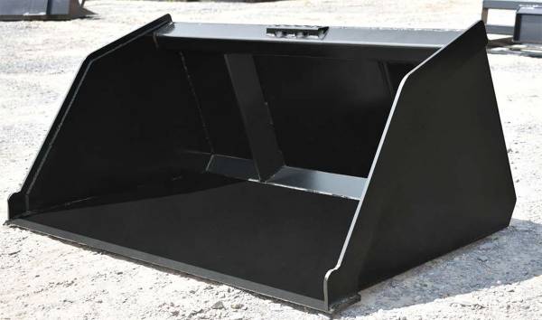 Loflin Fabrication Mini Skid Steer & Compact Tractor Snow & Litter Bucket - Iron Elk