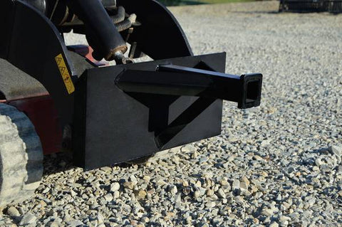 Loflin Fabrication Mini Skid Steer Reese Hitch Adapter - Iron Elk