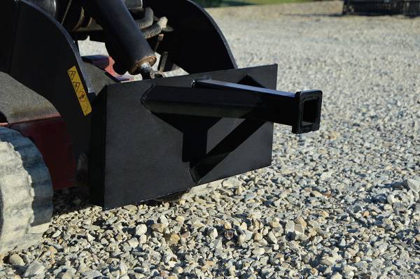 Loflin Fabrication Mini Skid Steer Reese Hitch Adapter - Iron Elk