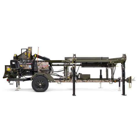 Wallenstein Equipment WP1624 Towable 20‑Ton Live - Deck Firewood Processor - Iron Elk