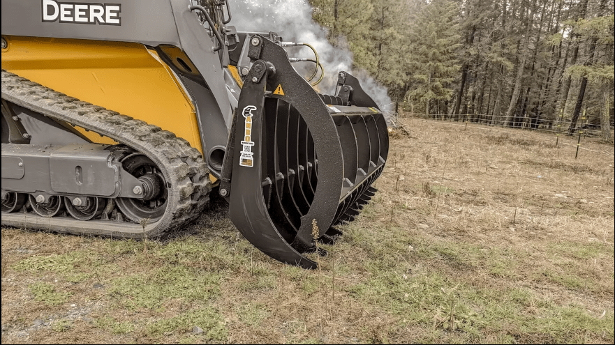 ANBO Grapple Rake 120 For Skid Steers and Tractors - Iron Elk