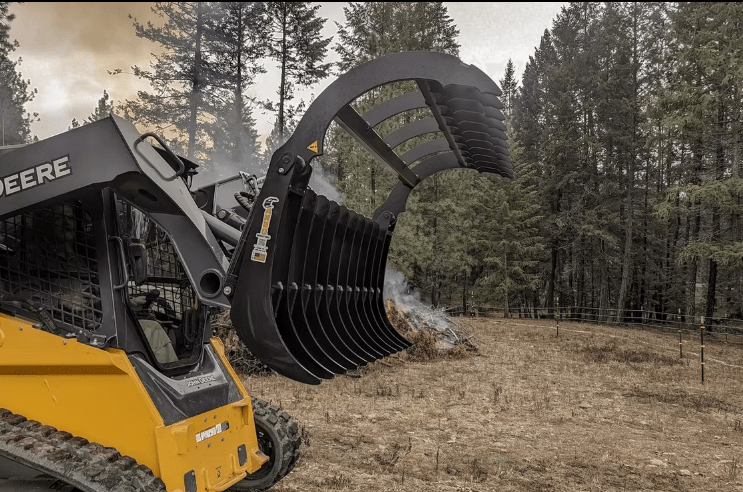 ANBO Grapple Rake 120 For Skid Steers and Tractors - Iron Elk