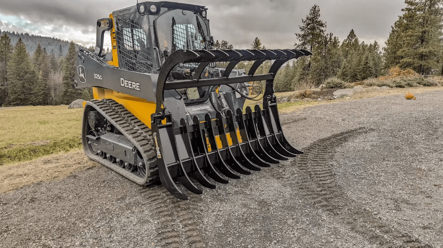 ANBO Grapple Rake 120 For Skid Steers and Tractors - Iron Elk