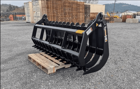 ANBO Grapple Rake 120 High Capacity For Skid Steers and Tractors - Iron Elk