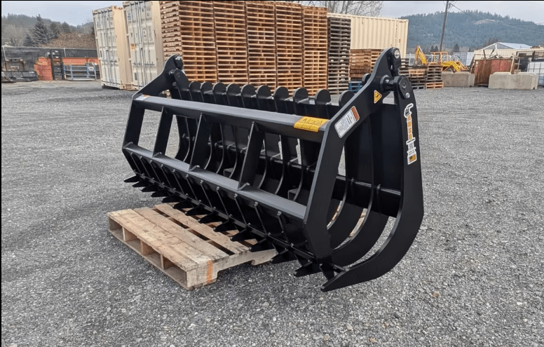 ANBO Grapple Rake 120 High Capacity For Skid Steers and Tractors - Iron Elk