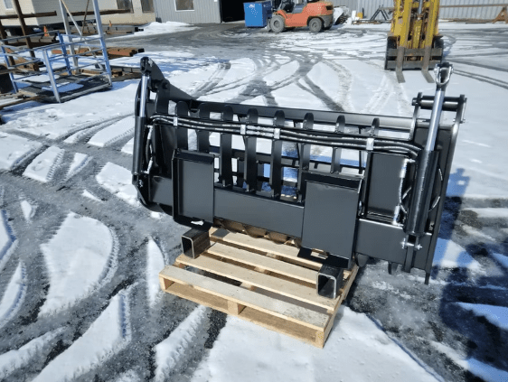 ANBO Grapple Rake 160 High Capacity For Skid Steers and Tractors - Iron Elk