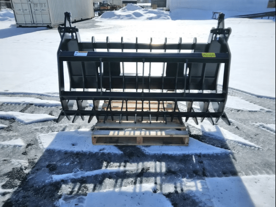ANBO Grapple Rake 160 High Capacity For Skid Steers and Tractors - Iron Elk