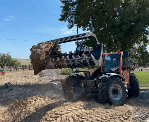 ANBO Grapple Rake 180 High Capacity For Skid Steers and Tractors - Iron Elk
