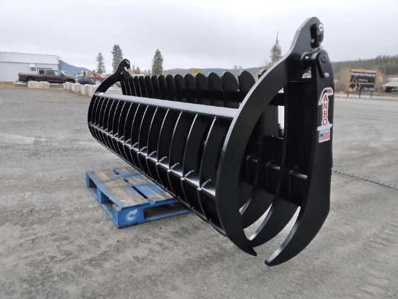 ANBO Grapple Rake 200 For Skid Steers and Tractors - Iron Elk