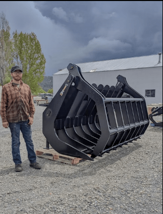 ANBO Grapple Rake 300 For Skid Steers and Tractors - Iron Elk
