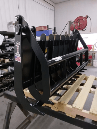 ANBO Grapple Rake 60 For Skid Steers and Tractors - Iron Elk