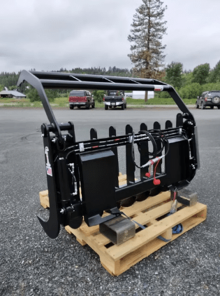 ANBO Grapple Rake 60 For Skid Steers and Tractors - Iron Elk