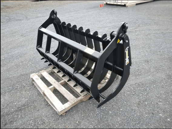 ANBO Grapple Rake 75 High Capacity For Skid Steers and Tractors - Iron Elk