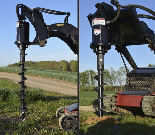 Loflin Fabrication Mini Skid Steer Auger Attachment - Iron Elk