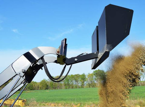 Loflin Fabrication Mini Skid Steer & Compact Tractor Front Dump Bucket - Iron Elk