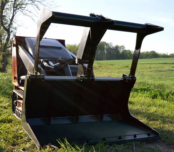 Loflin Fabrication Mini Skid Steer & Compact Tractor Grapple Bucket - Iron Elk