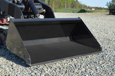 Loflin Fabrication Mini Skid Steer & Compact Tractor Low Profile Bucket - Iron Elk