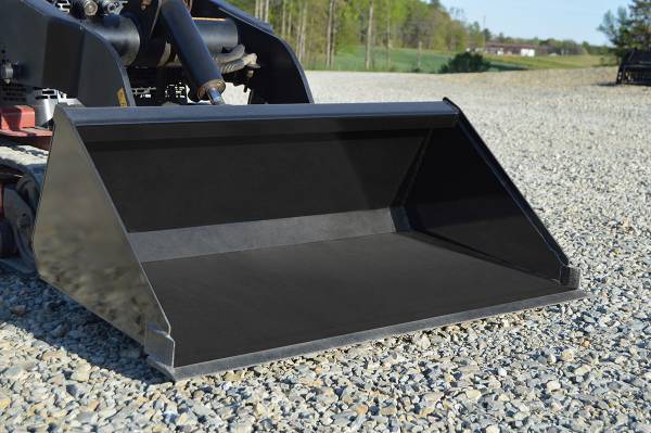 Loflin Fabrication Mini Skid Steer & Compact Tractor Low Profile Bucket - Iron Elk