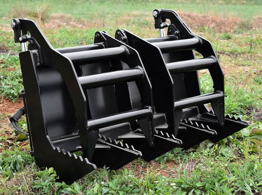 Loflin Fabrication Mini Skid Steer & Compact Tractor Vertical Root Grapple - Iron Elk