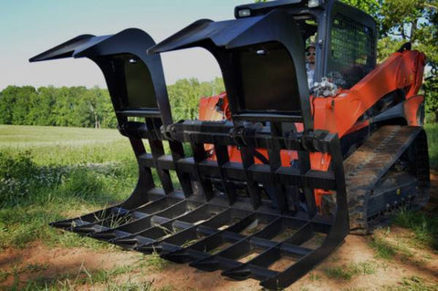 Loflin Fabrication Monster Root Grapple For Skid Steers & Tractors - Iron Elk