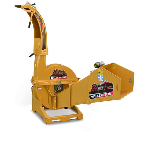Wallenstein Equipment BX102S Tractor - Mounted Gravity - Feed Wood Chipper - Iron Elk