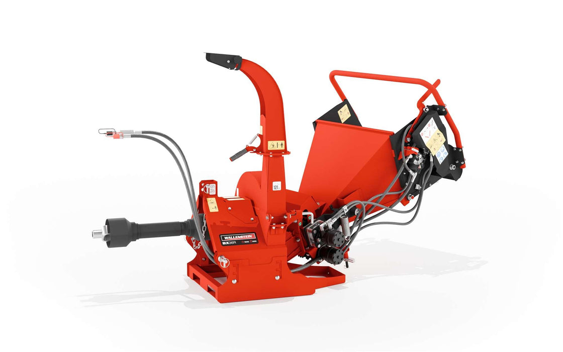 Wallenstein Equipment BX36R Tractor - Mounted Hydraulic Wood Chipper - Iron Elk