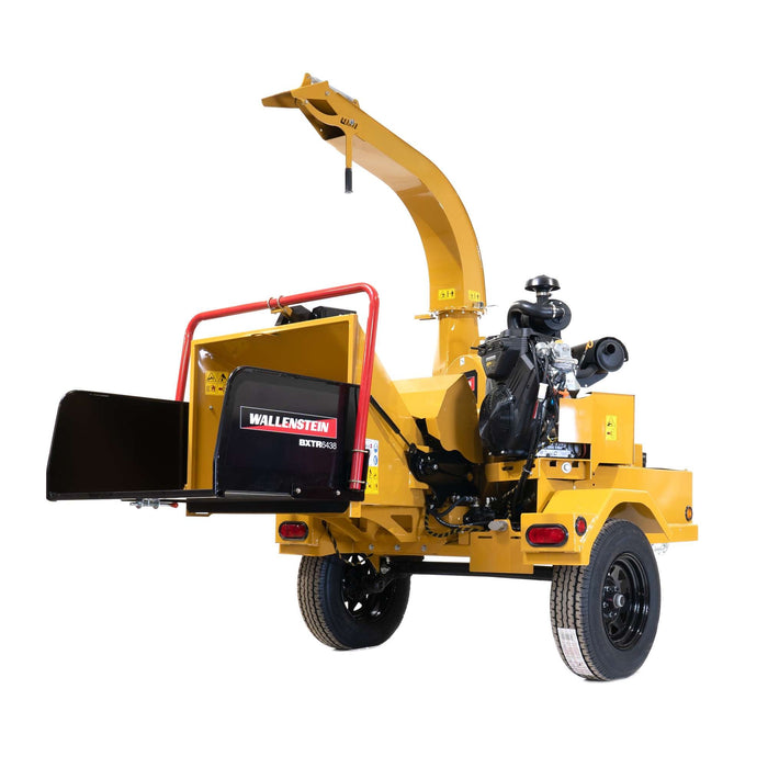 Wallenstein Equipment BXTR6438 Towable Hydraulic Wood Chipper - Iron Elk