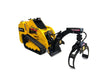 Wallenstein Equipment LXG210S – 1,000 lb Mini - Skid Steer Log Grapple with 180° Spring - Centered Rotation - Iron Elk