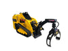 Wallenstein Equipment LXG210S – 1,000 lb Mini - Skid Steer Log Grapple with 180° Spring - Centered Rotation - Iron Elk