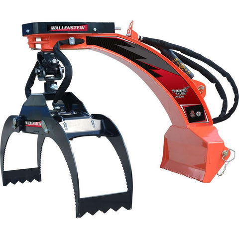 Wallenstein Equipment LXG320S – 3,000 lb Capacity Log Grapple for Compact Tractors - Iron Elk