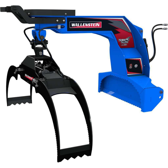 Wallenstein Equipment LXG330S – 4,500 lb Hydraulic Log Grapple for Tractors - Iron Elk