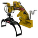 Wallenstein Equipment LXG430RP – 4,500 lb Hydraulic Rotator Grapple with Winch & Extendable Boom - Iron Elk