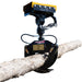 Wallenstein Equipment  LXG520R 360° Hydraulic Rotator (mini - excavator) Log Grapple - Iron Elk