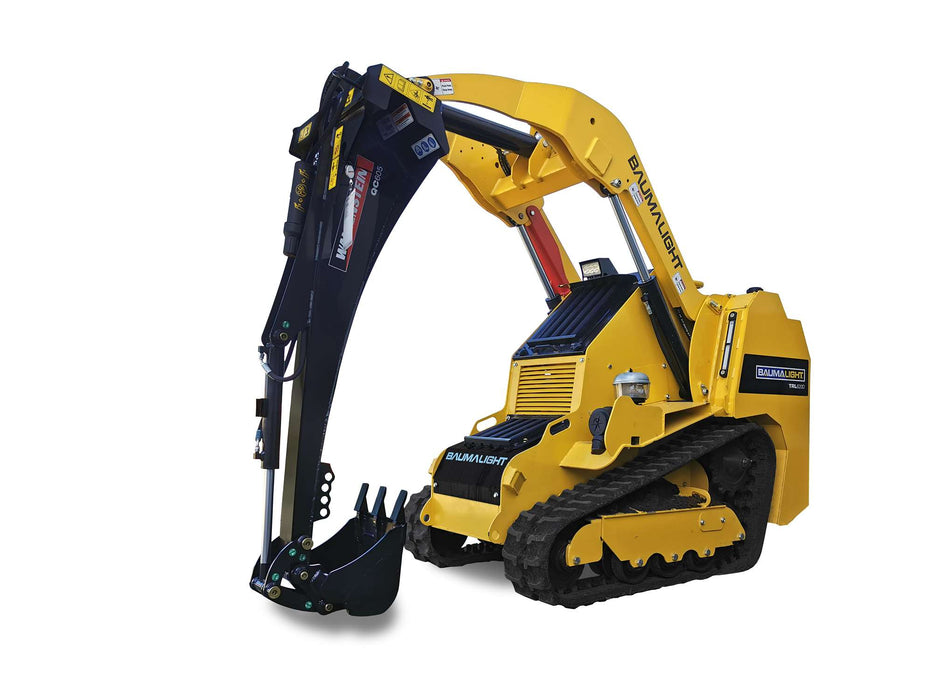 Wallenstein Equipment QC605 Compact Skid - Steer Backhoe - Iron Elk